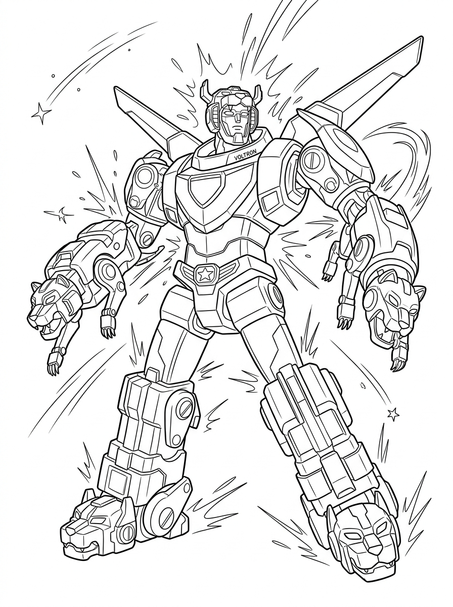 disegno Voltron da colorare e stampare