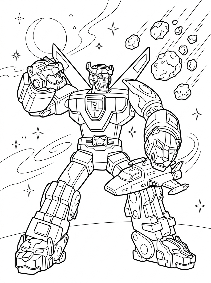 disegni Voltron da colorare gratis