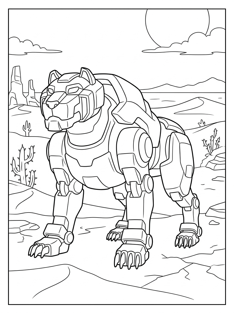pdf stampare Voltron da colorare