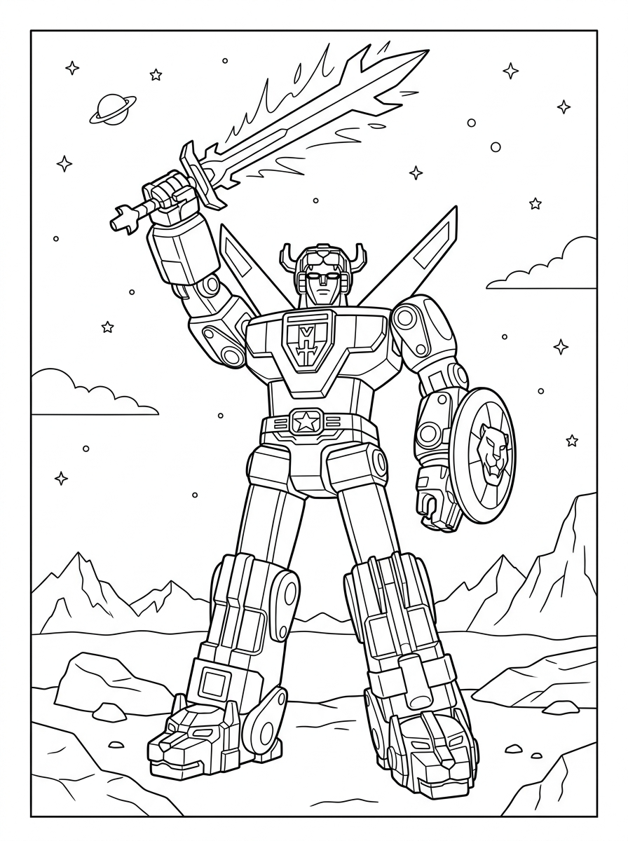 disegno Voltron da colorare