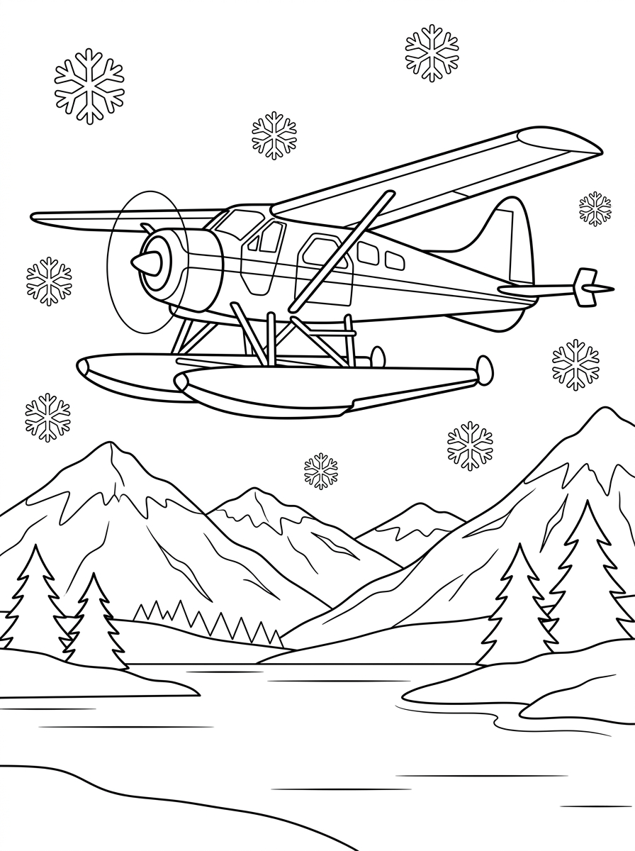 idrovolante disegni da colorare per bambini maschi