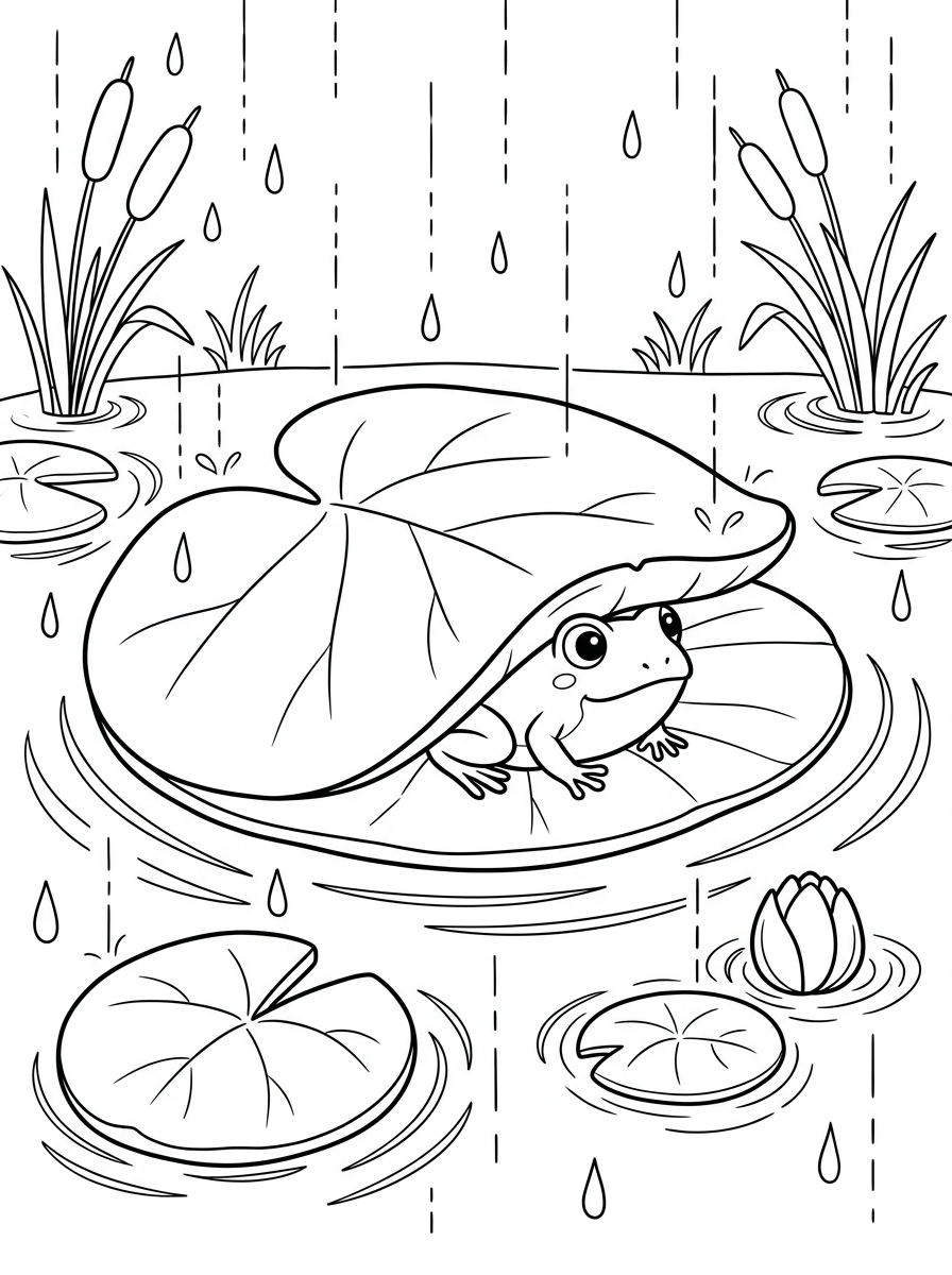 disegni da colorare gratis ninfea 1