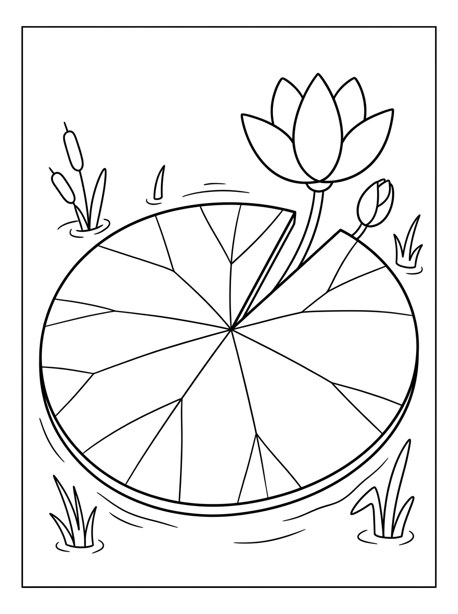 disegni di ninfea da colorare e stampare