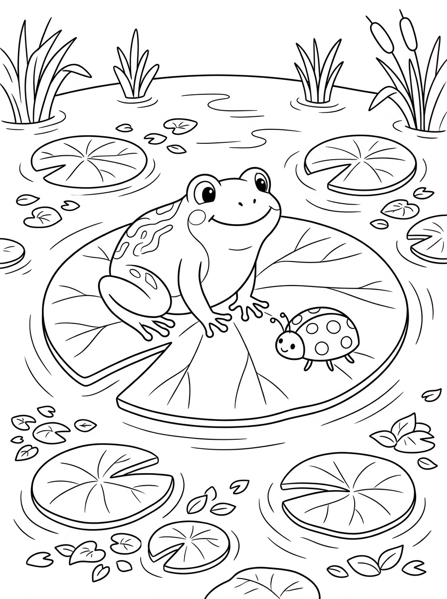 disegni da colorare gratis ninfea