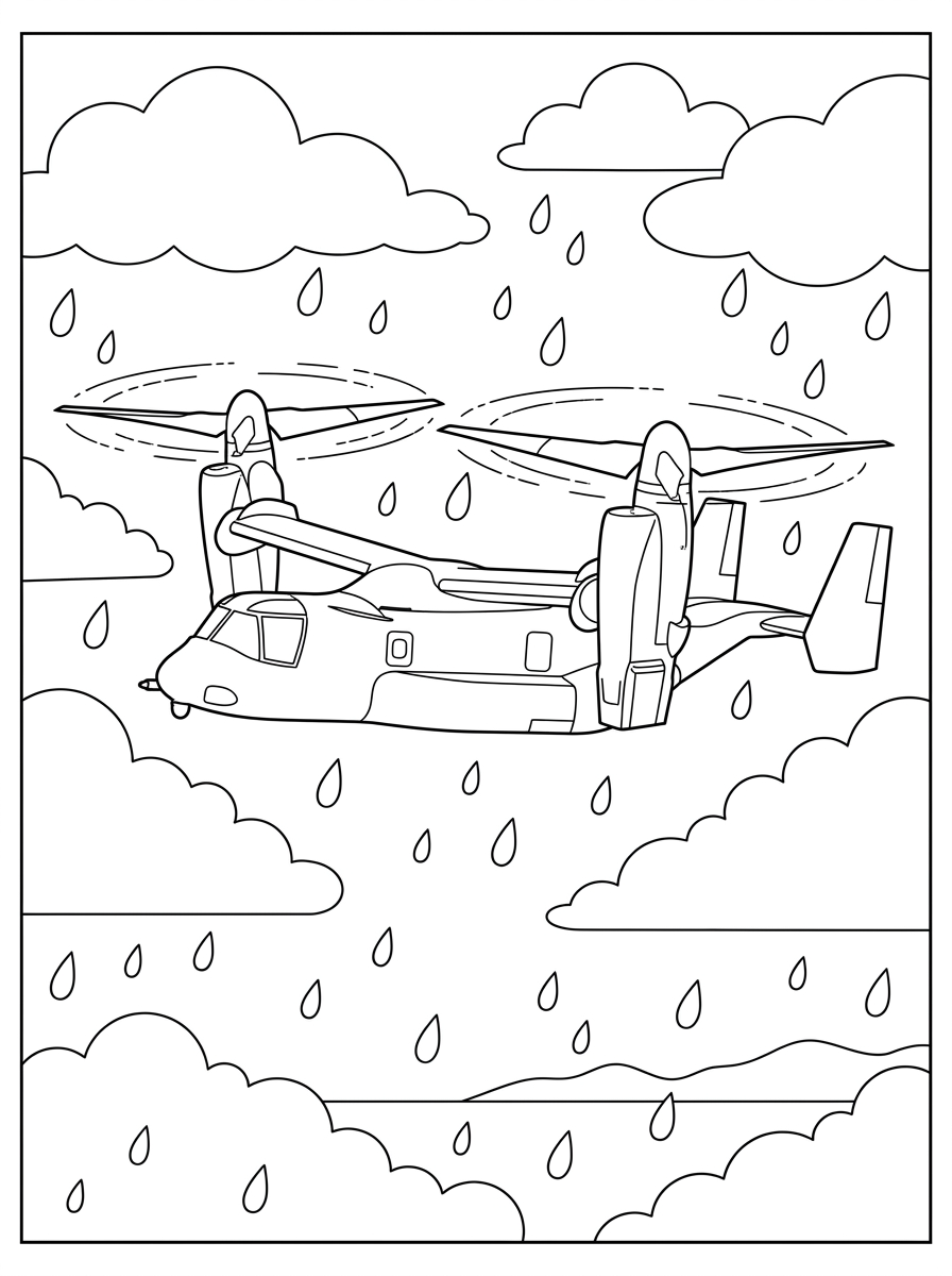 foto di tiltrotor da colorare