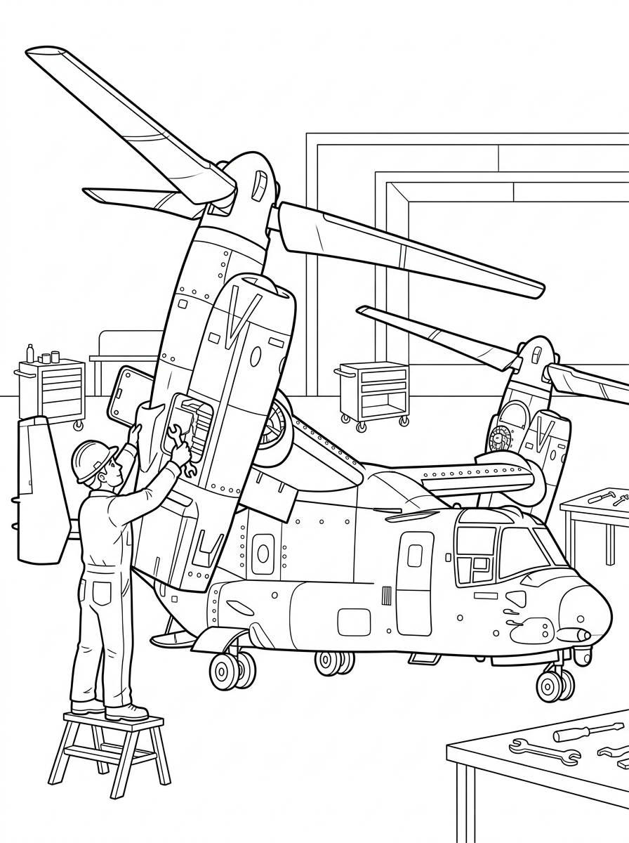 immagini da colorare tiltrotor gratis