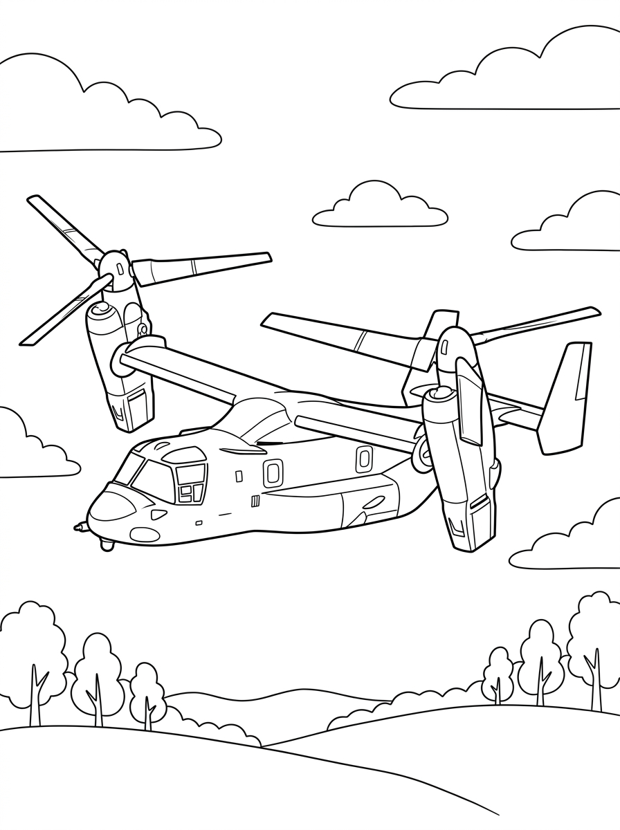 disegni tiltrotor da colorare pdf