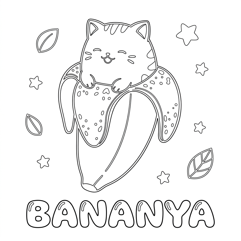 Bananya da colorare thumbnail