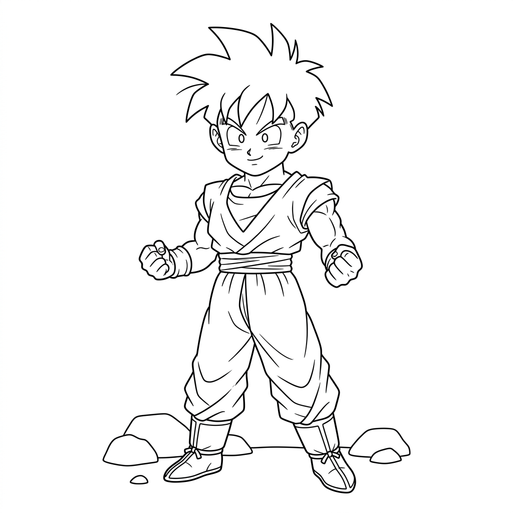 Gohan da colorare thumbnail
