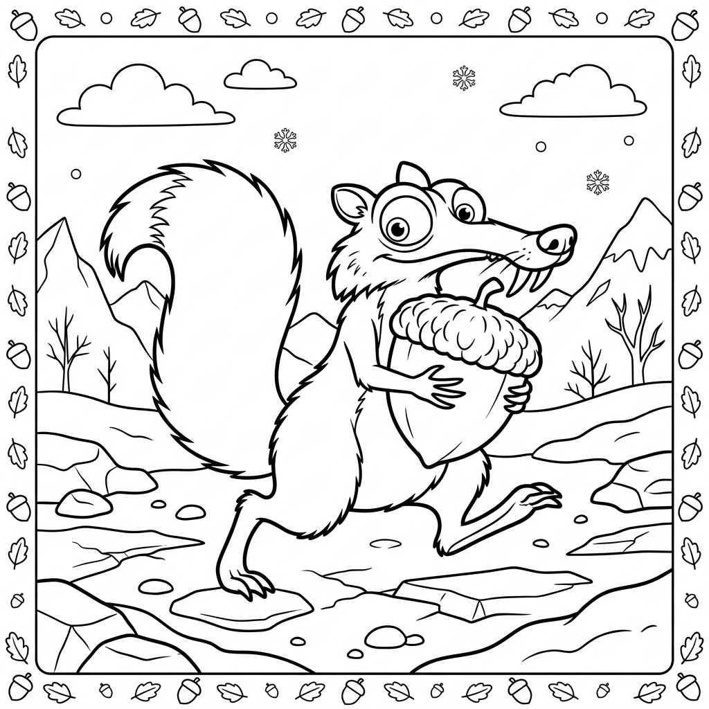 Scrat da colorare thumbnail