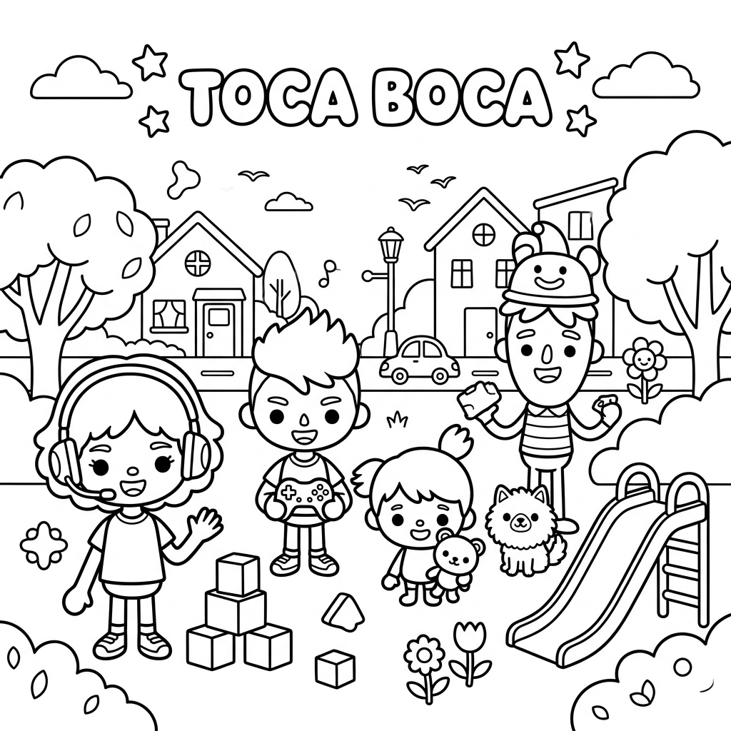 Toca Boca da colorare thumbnail