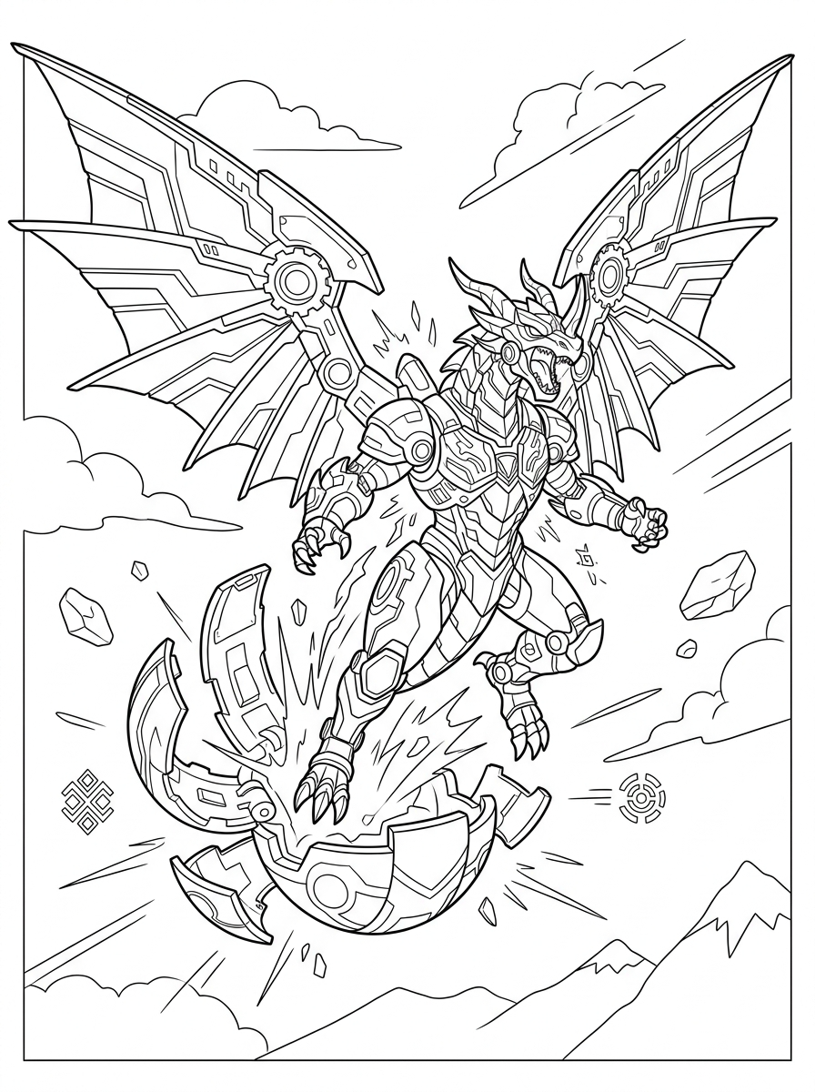 Bakugan 10 disegno Bakugan da colorare