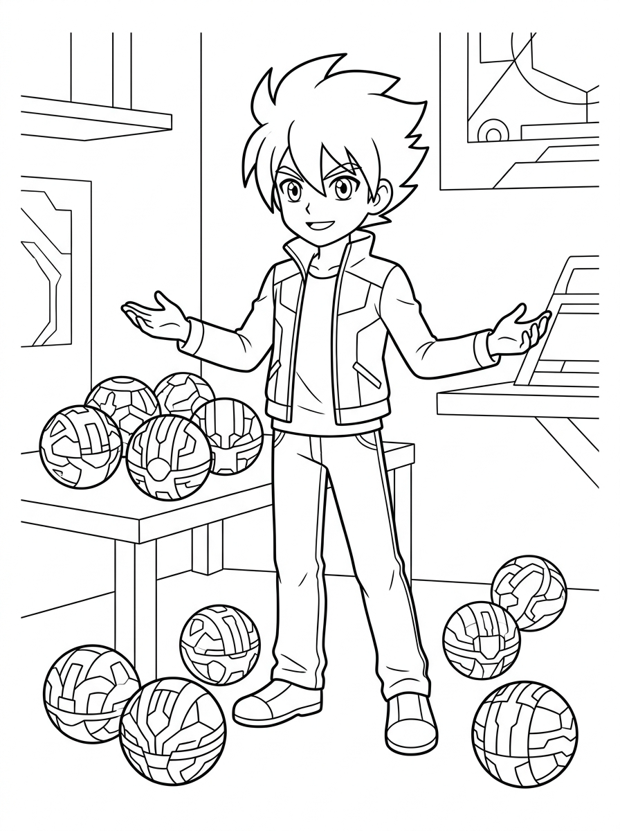 Bakugan 9 disegni da stampare e colorare Bakugan