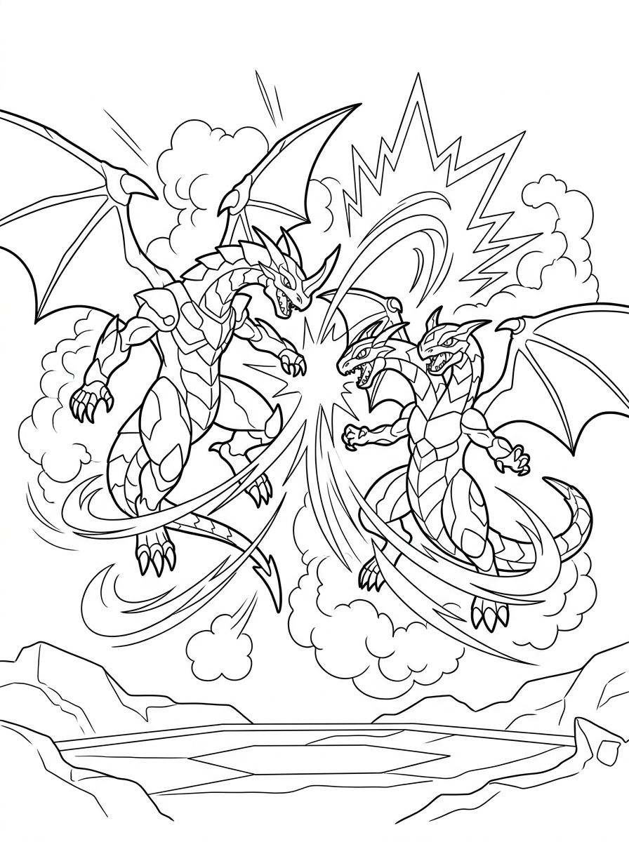 Bakugan 7 Bakugan da colorare bambini