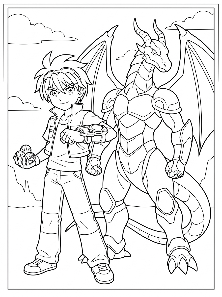 Bakugan 19 disegni di Bakugan da colorare