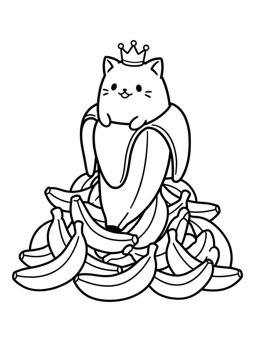 disegno Bananya da colorare e stampare