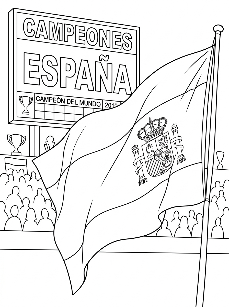 Bandiera Della Spagna 10 Bandiera Della Spagna disegni da colorare per bambini maschi