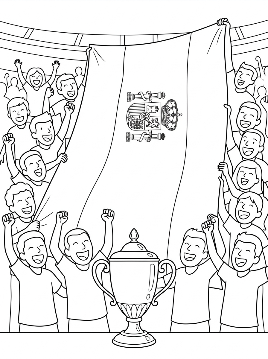 Bandiera Della Spagna 7 disegni da colorare Bandiera Della Spagna