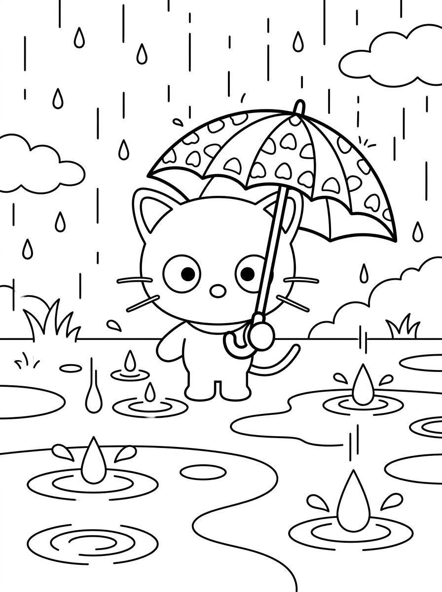 immagini da colorare Chococat gratis