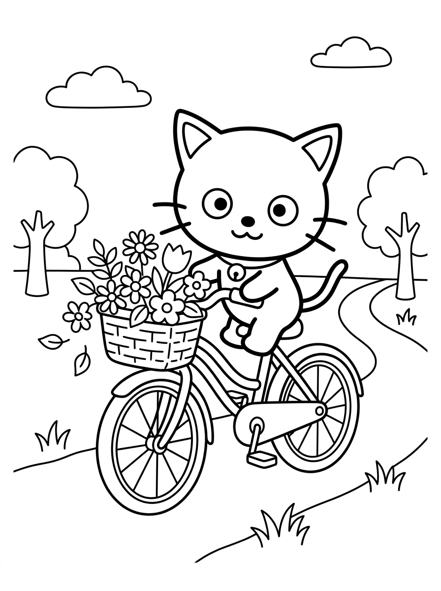 disegni Chococat da colorare