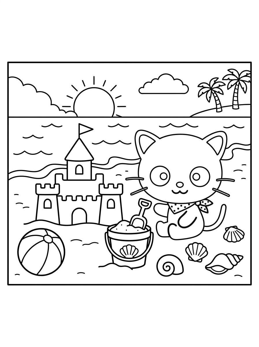 Chococat da colorare pdf