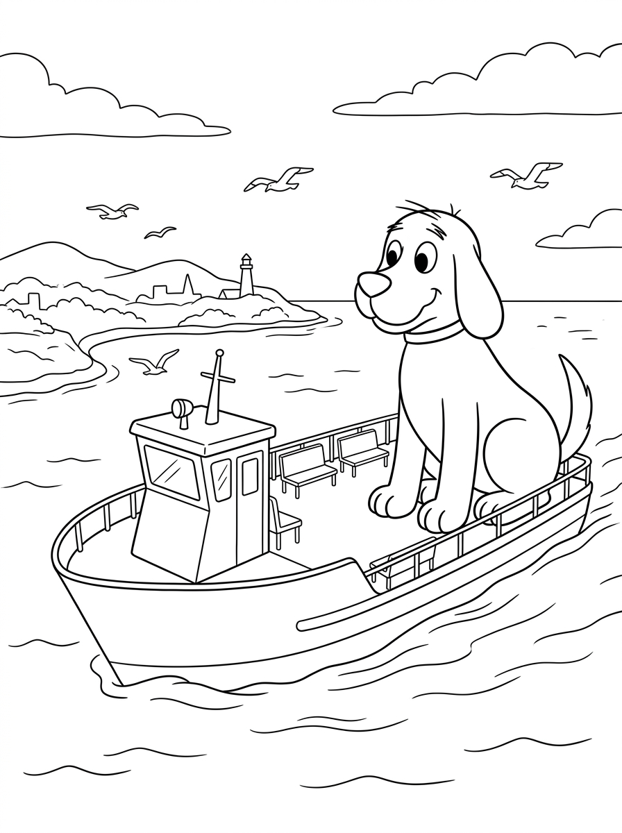 Clifford 11 Clifford disegni da colorare per bambini maschi