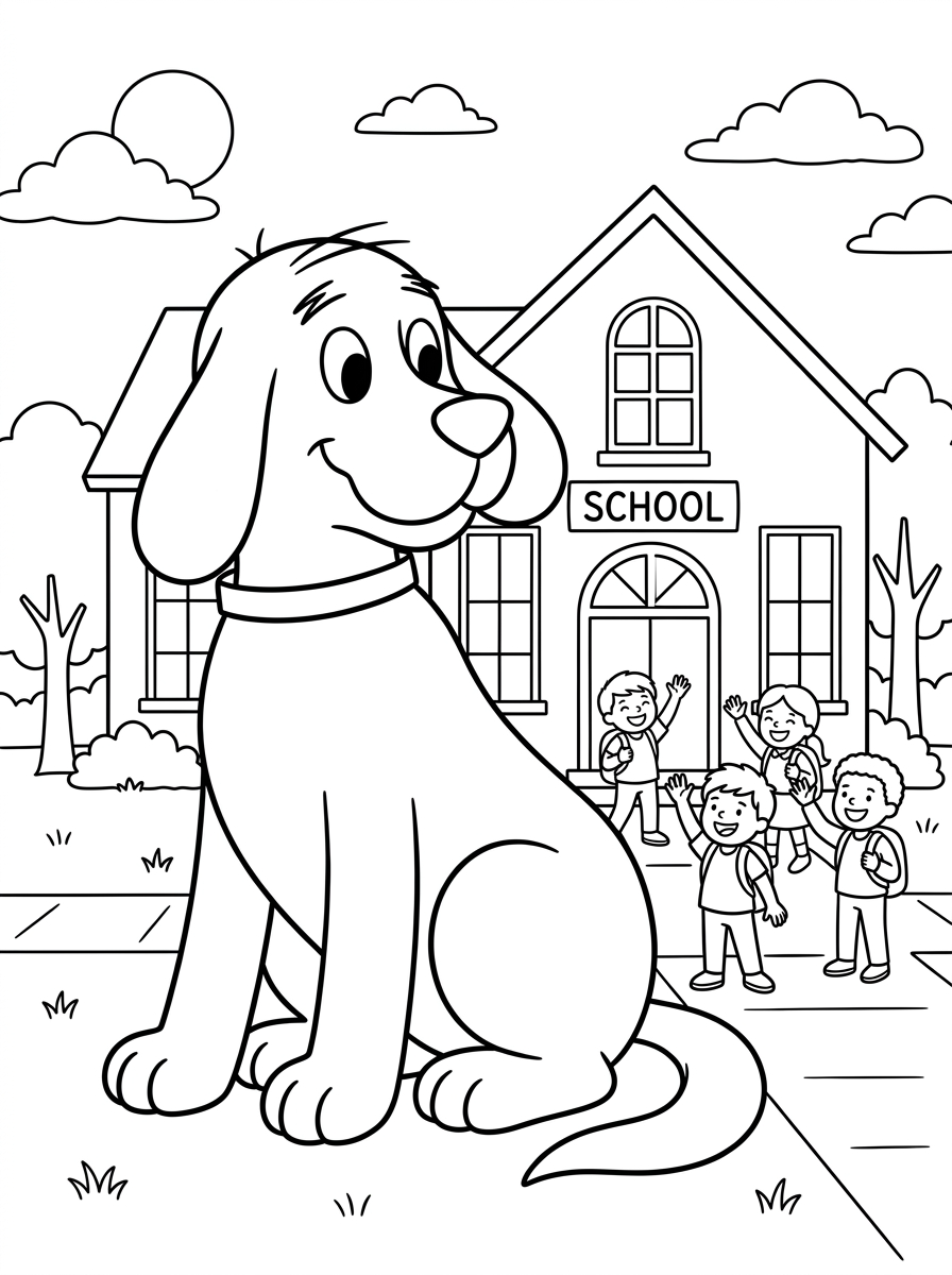 Clifford 9 Clifford da stampare e colorare gratis