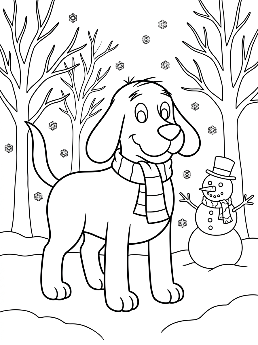 Clifford 2 disegni Clifford da colorare per bambini