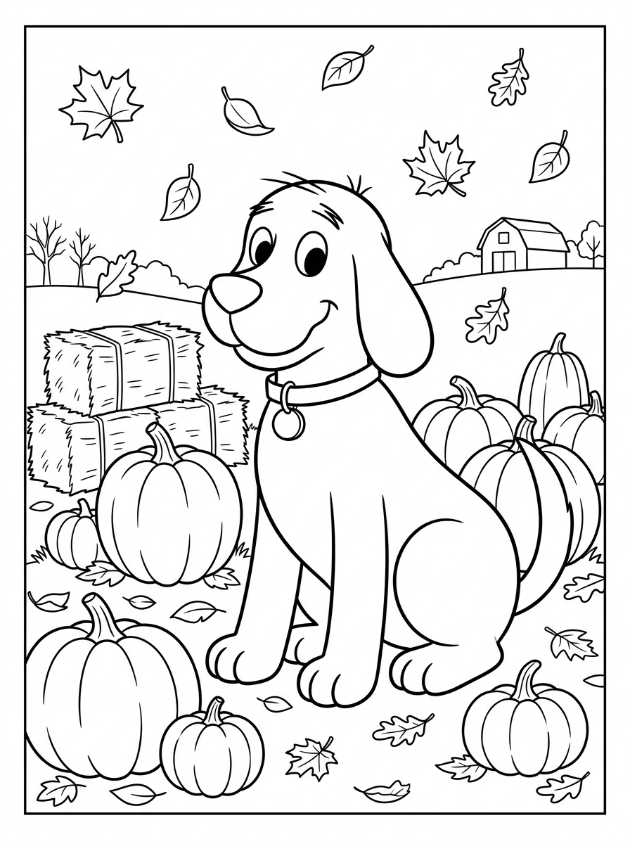 Clifford 19 disegni da colorare gratis per bambini di Clifford 1