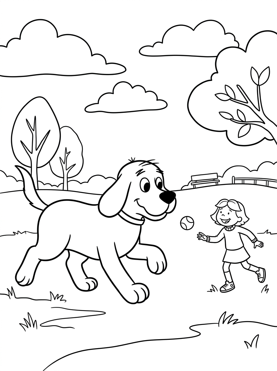 Clifford 14 Clifford da colorare e stampare a4