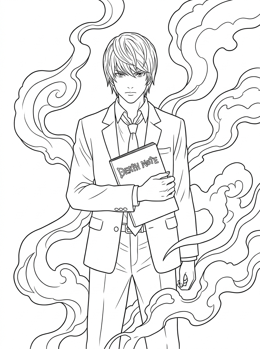 disegni da colorare per bambini pdf Death Note