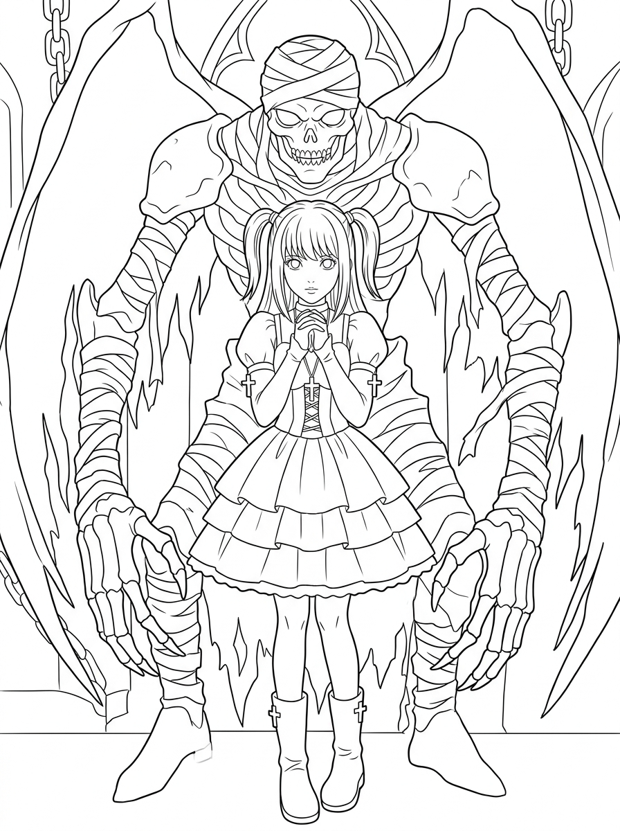 disegni Death Note facili da colorare