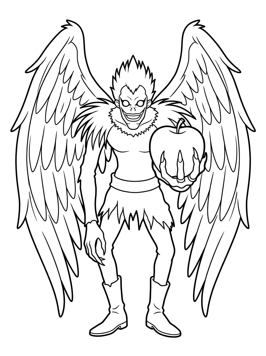 stampe da colorare per bambini Death Note