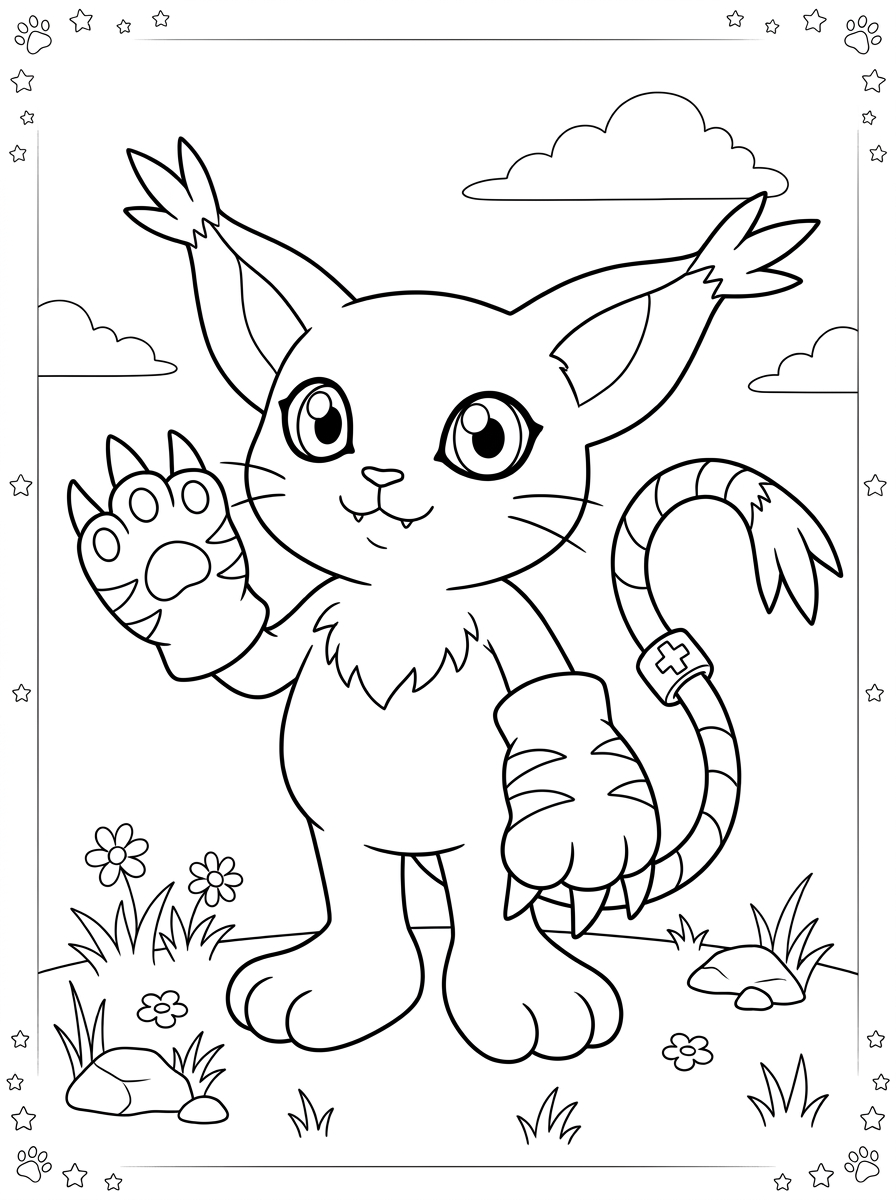 immagini di Digimon da colorare e stampare