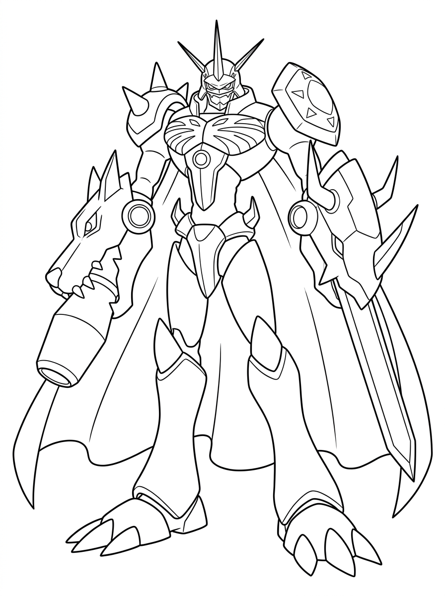 disegno Digimon da colorare 2