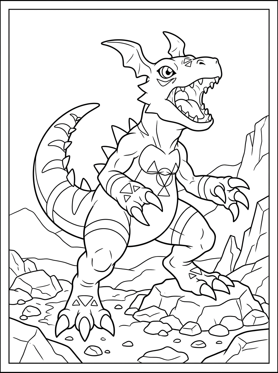Digimon disegno da colorare