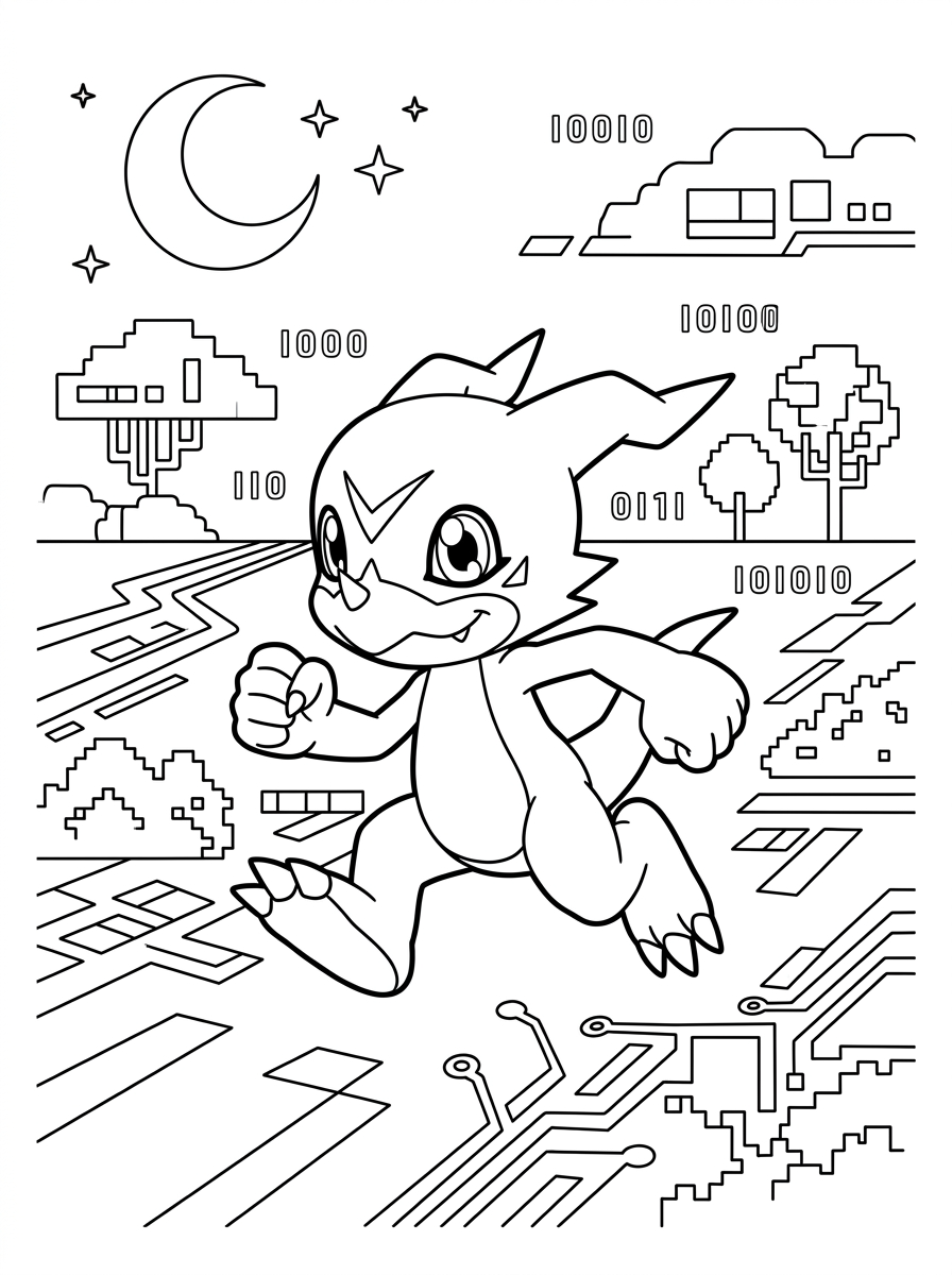 disegni di Digimon da colorare da stampare