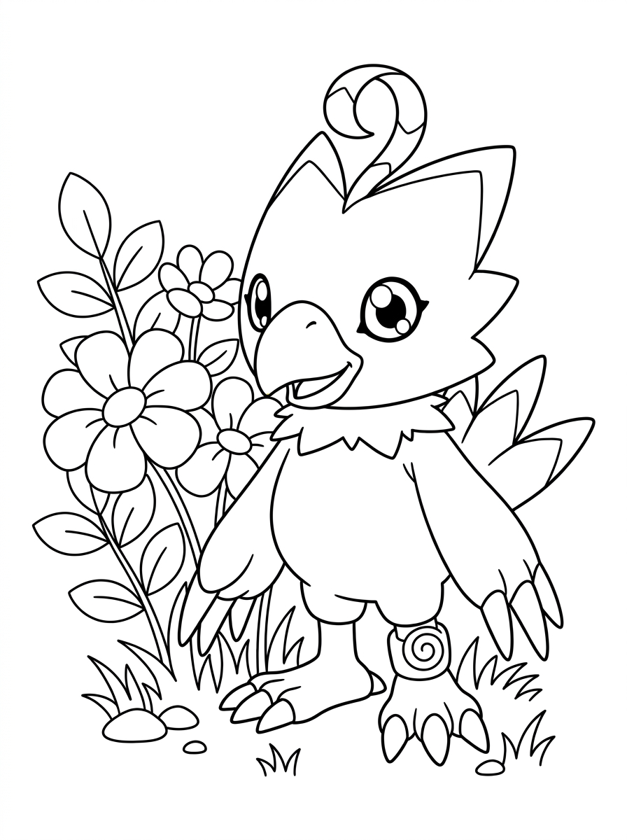 disegni Digimon da colorare e stampare 1