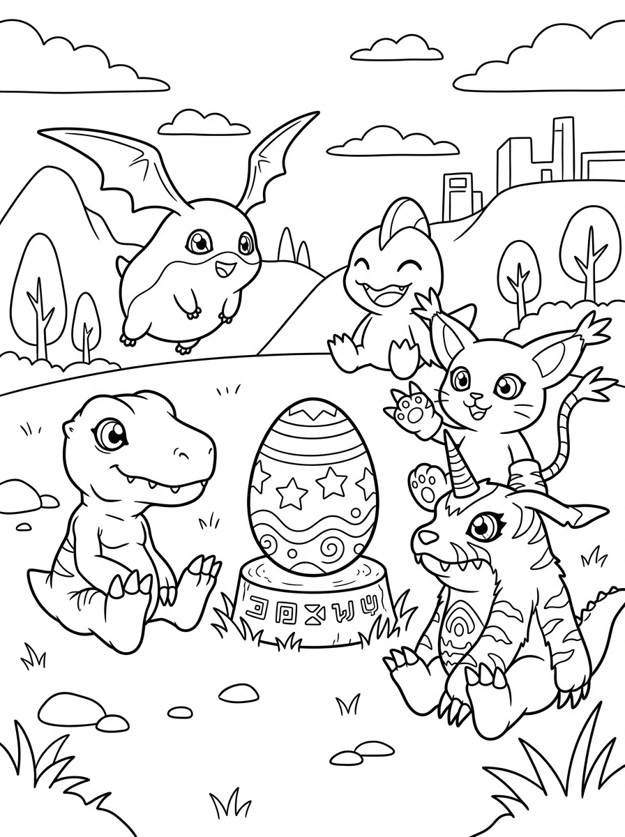 disegni Digimon da colorare e stampare