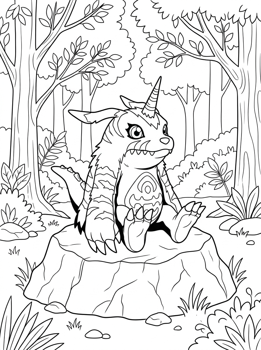 Digimon da colorare pdf