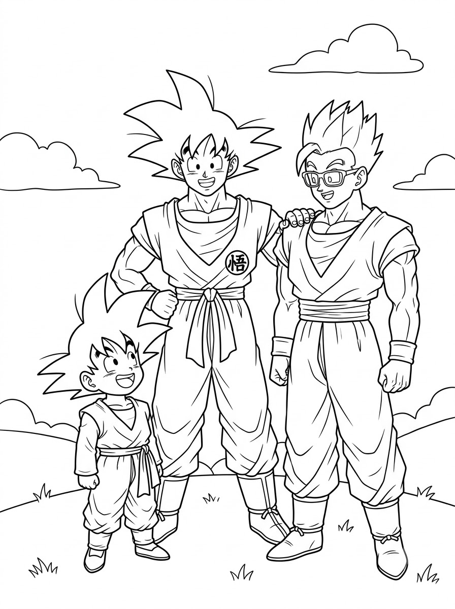 Gohan 10 Gohan da colorare bambini