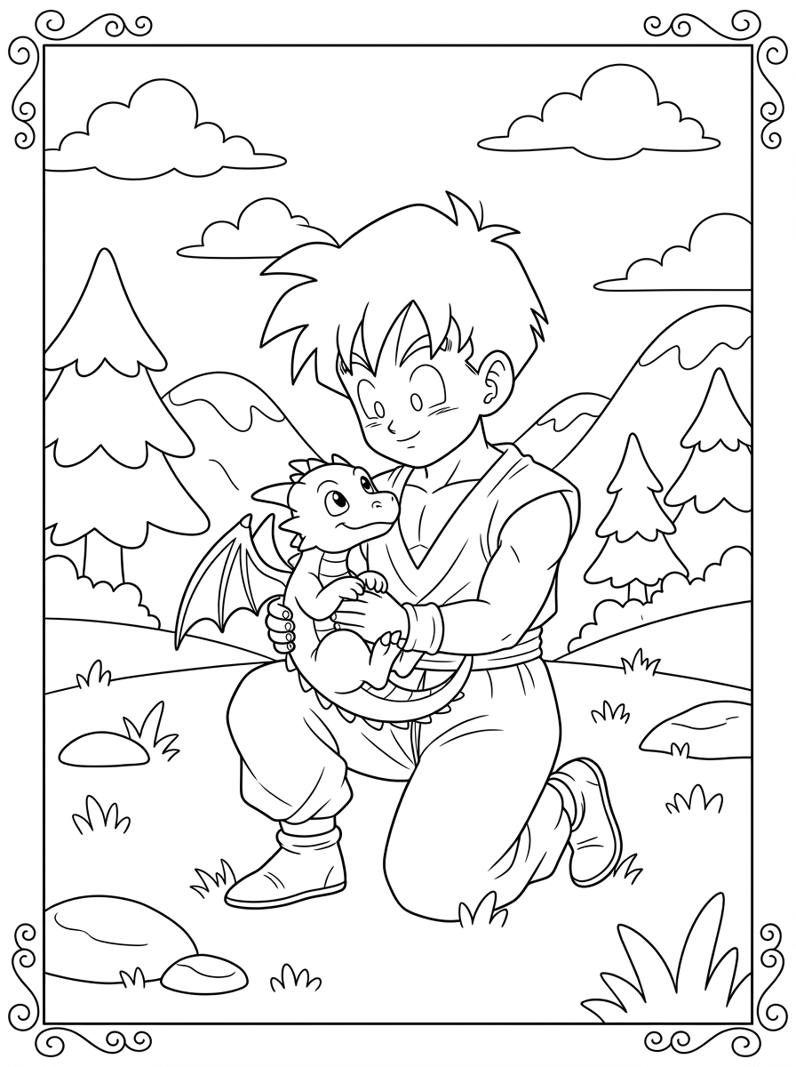 Gohan 9 disegni di Gohan da colorare e stampare gratis