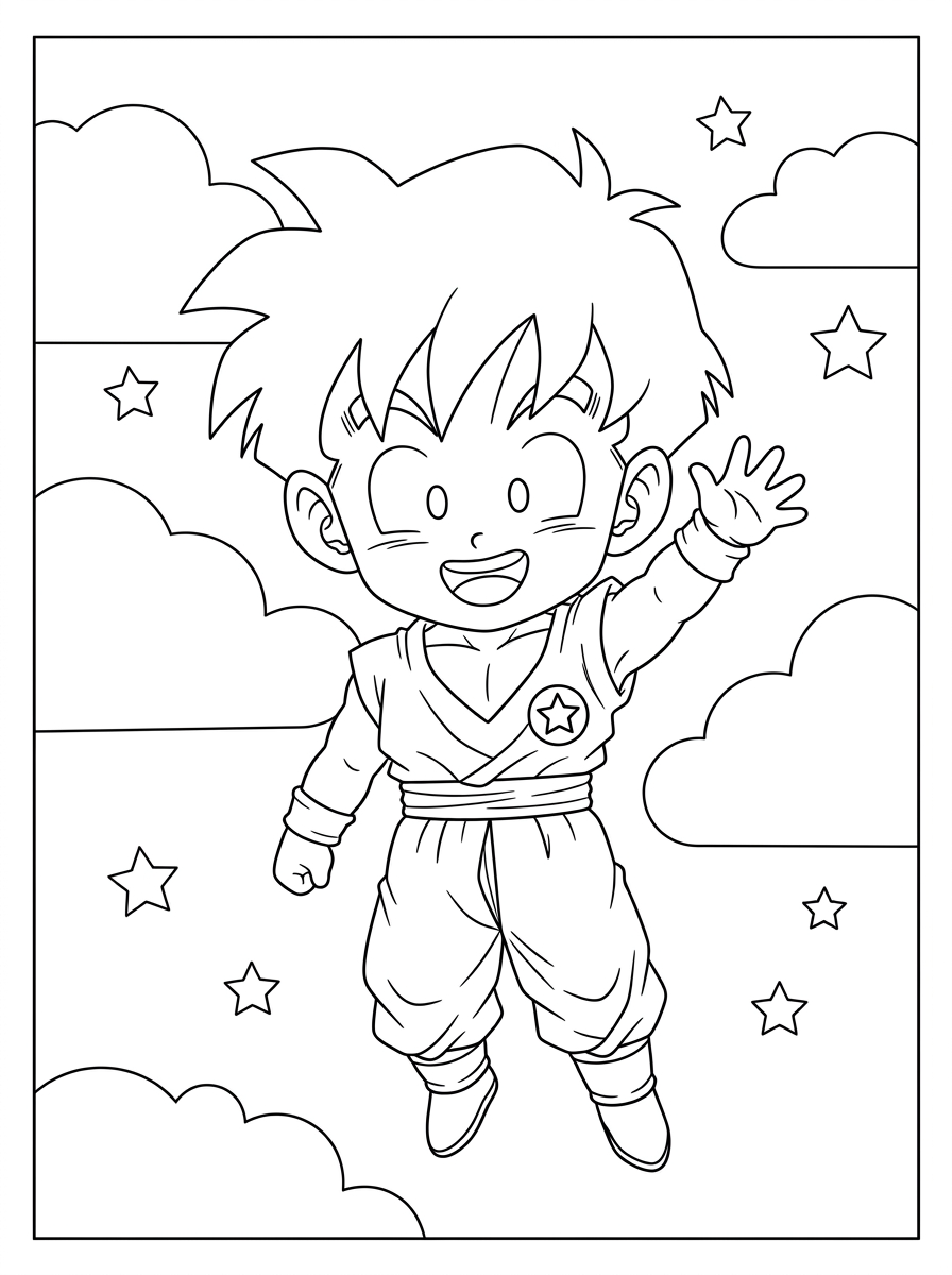 Gohan 21 disegni Gohan da colorare e stampare
