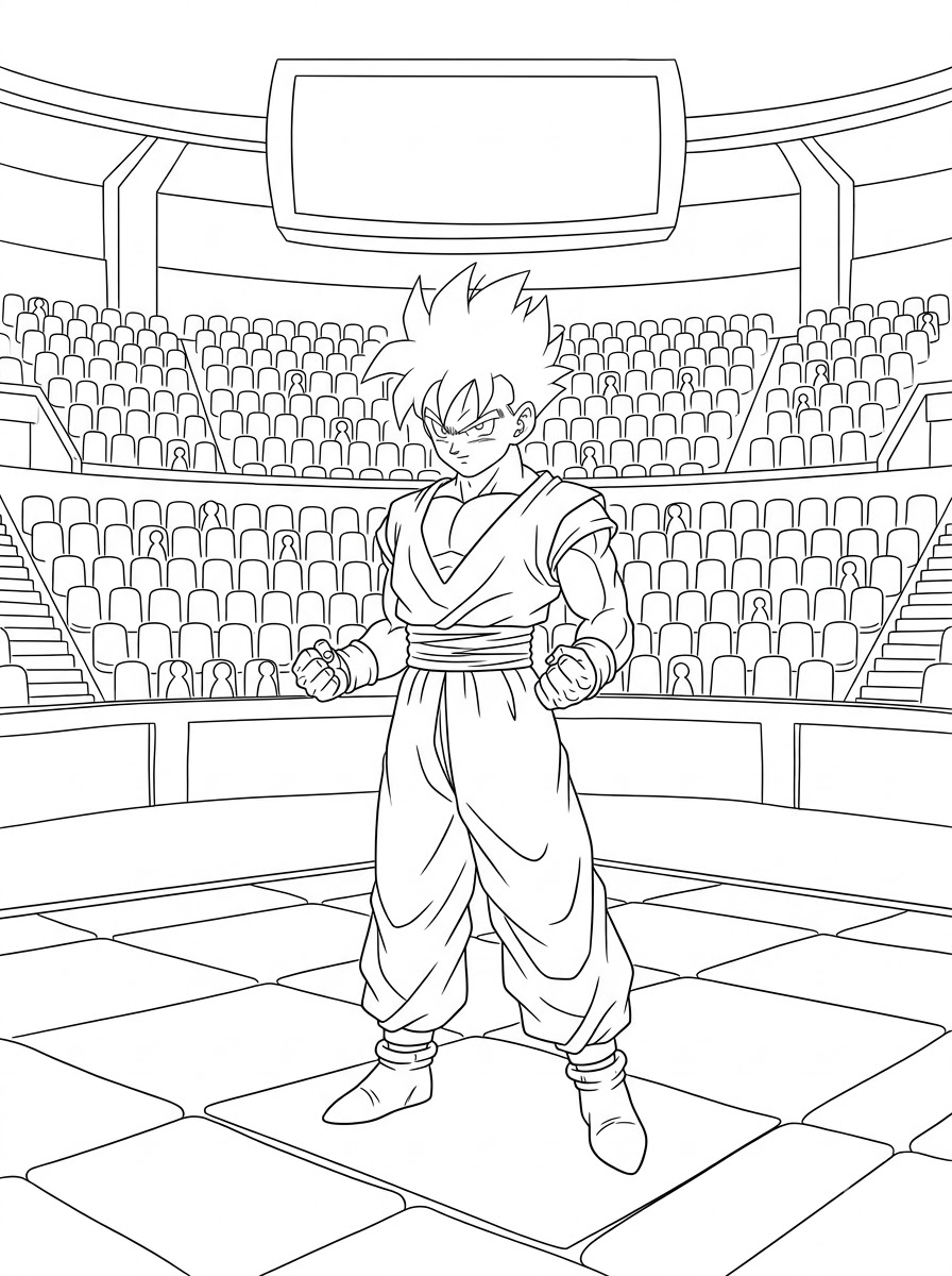 Gohan 14 disegni da colorare gratis per bambini di Gohan