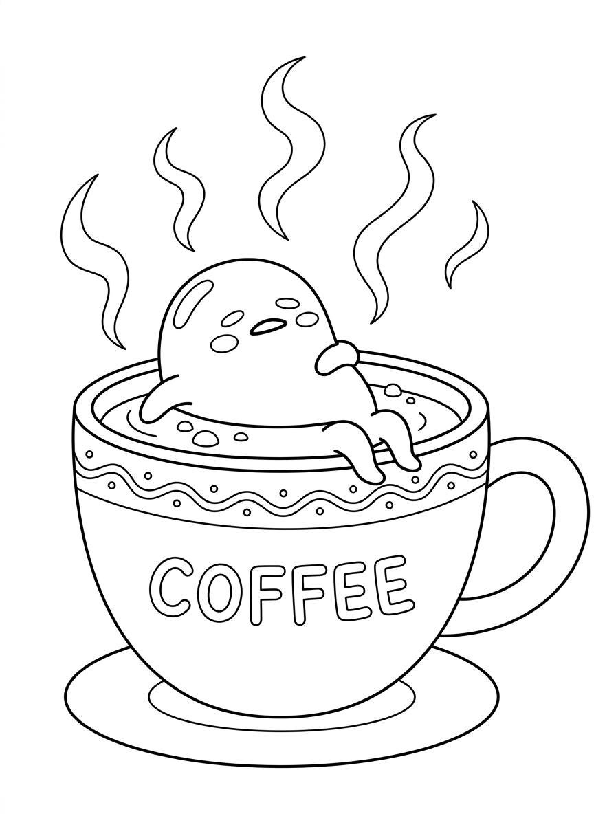 disegni Gudetama da colorare e stampare