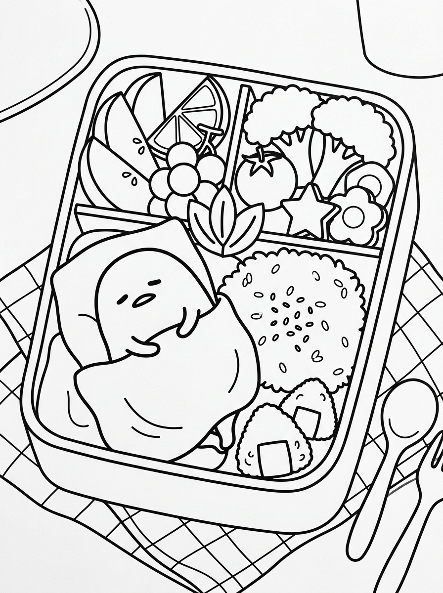 disegni da colorare gratis Gudetama