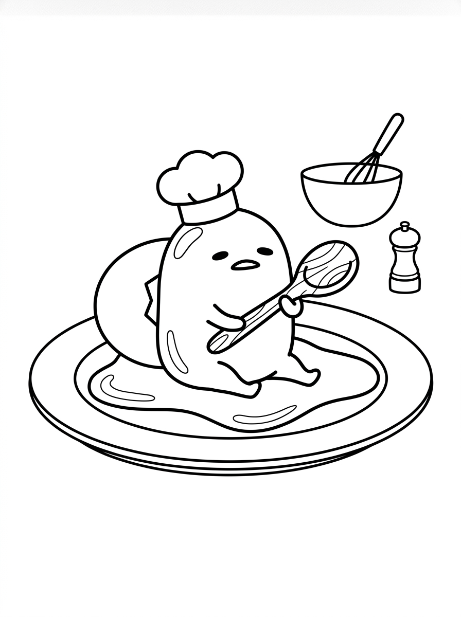 disegno Gudetama da colorare