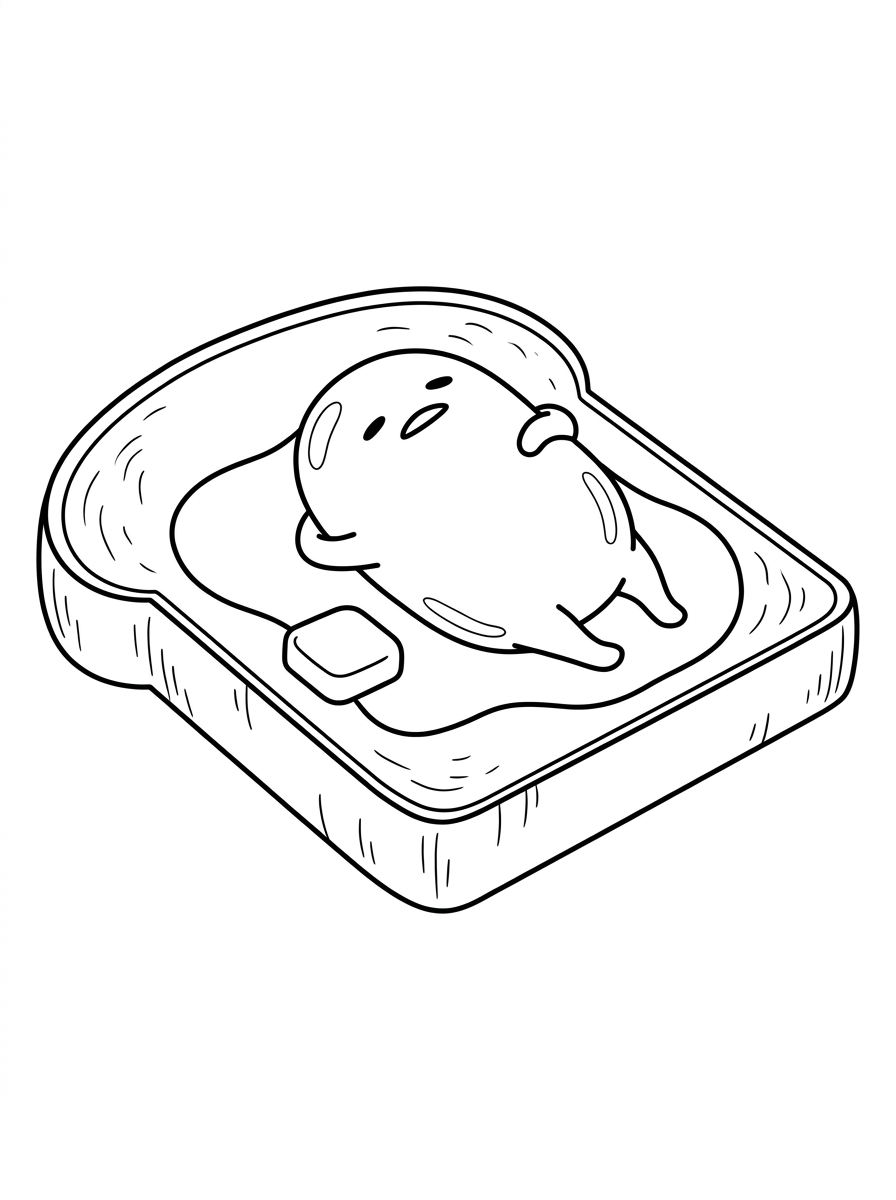 disegni di Gudetama da colorare da stampare