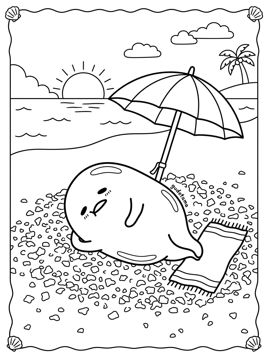 disegni da stampare e colorare Gudetama