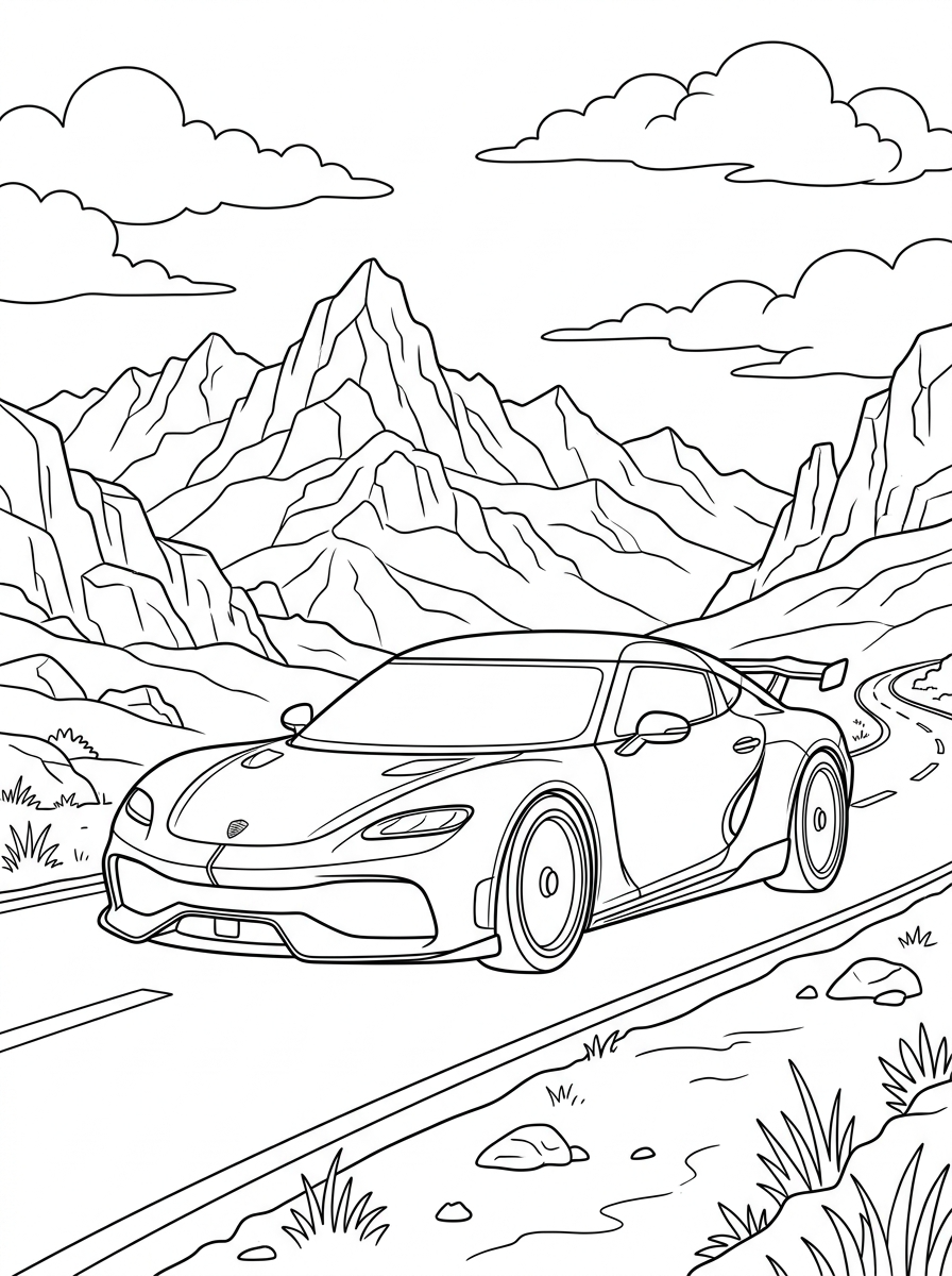 immagine di Koenigsegg da colorare